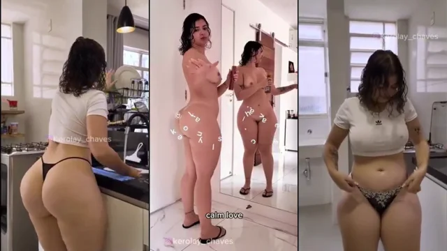 Kerolay Chaves showing off her beautiful big ass